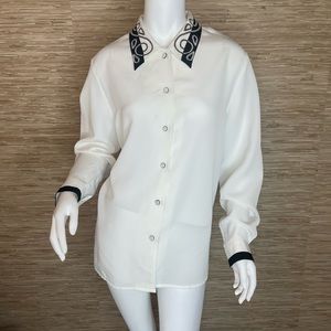 Vintage 80s Secretary Blouse